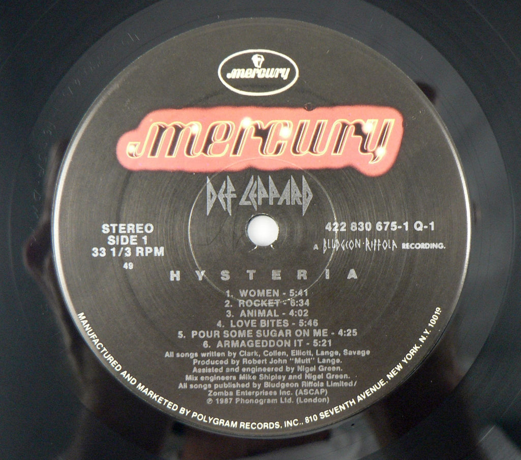 Def Leppard - Hysteria LP, 1st Pressing – Guitar Gallery of Alabama