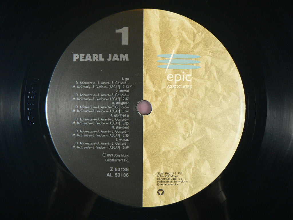 Pearl Jam - Vs LP, EXC Vinyl 1993 Grunge Classic