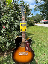 SOLD-Epiphone J200-EC Studio Acoustic/Electric Guitar - Sunburst-SOLD