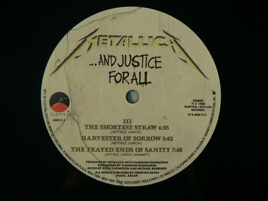 Metallica - And Justice For All Double LP, 1st Pressing