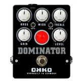 OKKO Dominator Mk II High Gain Distortion Pedal, Black