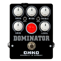 OKKO Dominator Mk II High Gain Distortion Pedal, Black