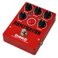 OKKO Dominator MkII High Gain Distortion Pedal, Red