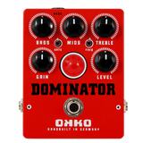 OKKO Dominator MkII High Gain Distortion Pedal, Red