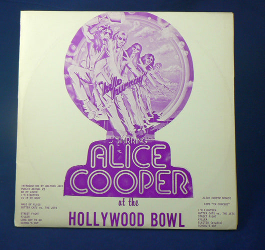 Alice Cooper ‎– At The Hollywood Bowl Double LP, VG+