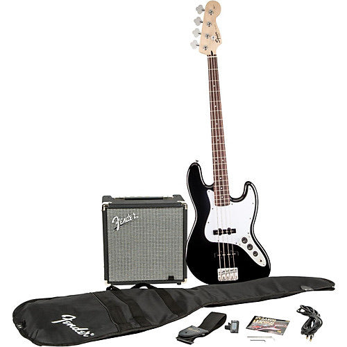 Squier Affinity J-Bass Pack With Fender Rumble 15 Amp