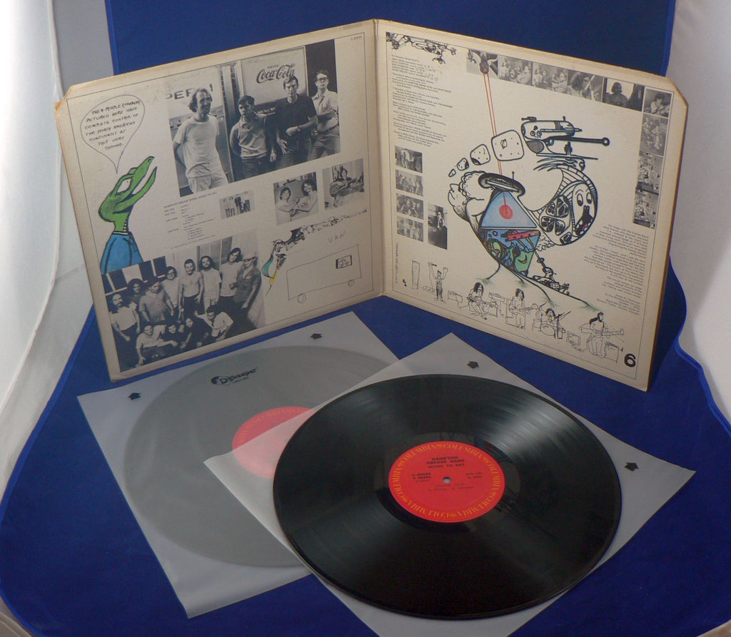 Hampton Grease Band ‎ Music To Eat Double LP, 1st Pressing, Play Grad Guitar Gallery of Alabama