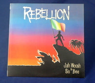 Jah Woosh & Sis Bee ‎– Rebellion LP, EXC, Rare Reggae