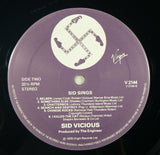 Sid Vicious - Sid Sings LP, UK Import, Switchblade Knife Poster