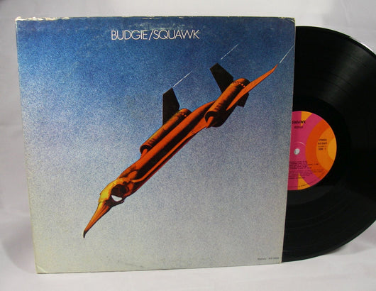 Budgie - Squawk LP, 1973 Prog Rock,  Promo, VG+ First US Press!